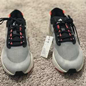 Adidas Men's Silver and Black Athletic Shoes Unisex-Adult Avery